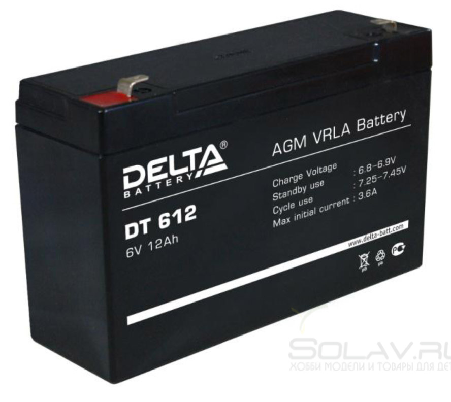 Аккумулятор delta 6v